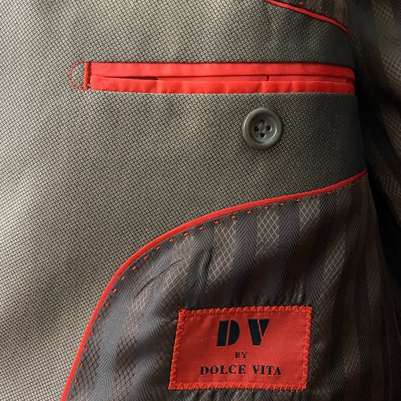 Men’s Dolce Vita Made in Italy Suit Jacket Blazer Sport Coat Size 40R - Picture 4 of 11